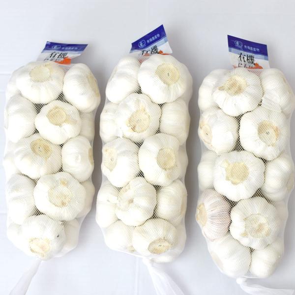 2025年度産 有機にんにく 1kg×3ネット 中国産(中国規格3Lサイズ/1kgネットの目安玉数2...