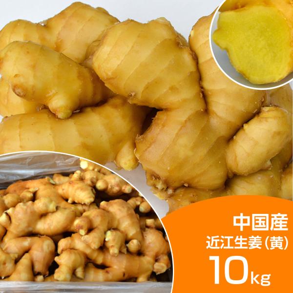 食用 中国産 黄金生姜 10kg（近江生姜 黄色）
