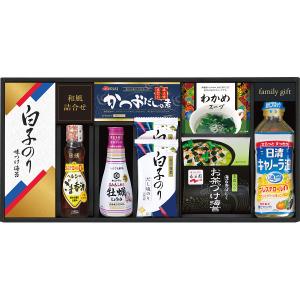 バラエティギフト キッコーマン しょうゆ＆白子のり食卓詰合せ KSC-50E 送料込み  ギフト 醤油 味付け海苔 だし セット｜shoujikidou