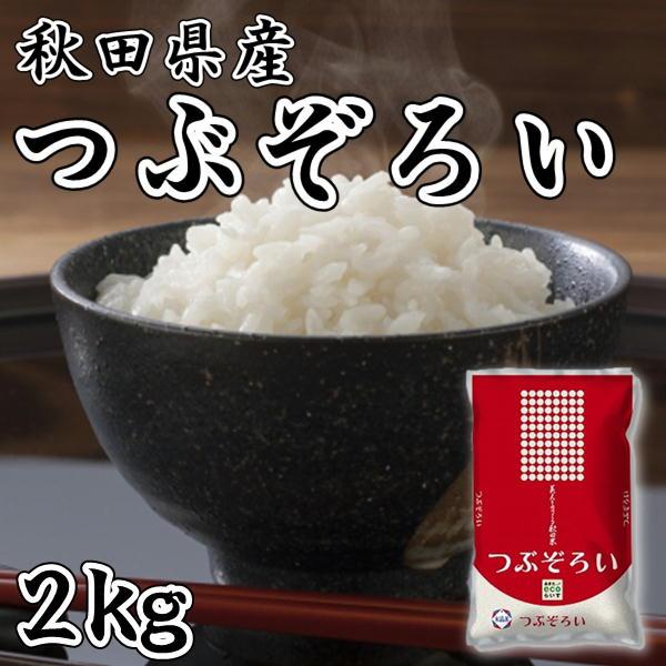 秋田県産 つぶぞろい 2kg 令和5年産 米 粒大きく 柔らかい食感 旨み お取り寄せグルメ
