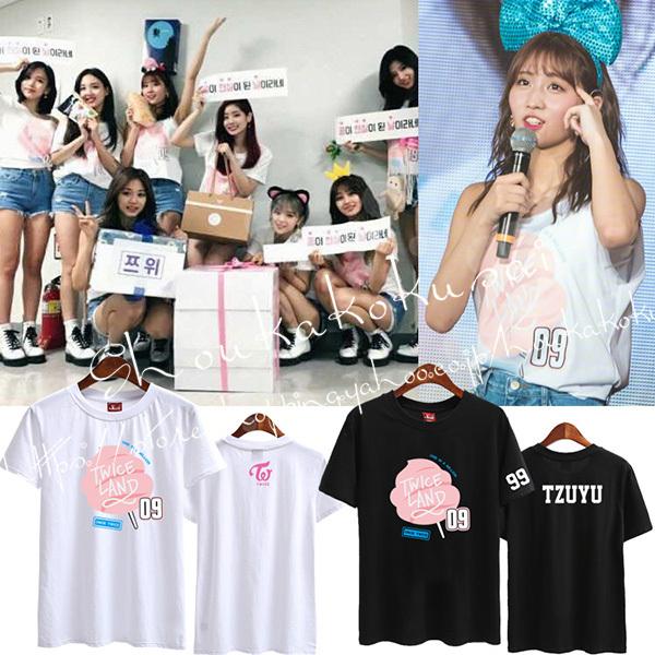 TWICE 風twiceland Momo韓流グッズ 半袖 Tシャツ 周辺 男女 半袖運動ウェア 応...