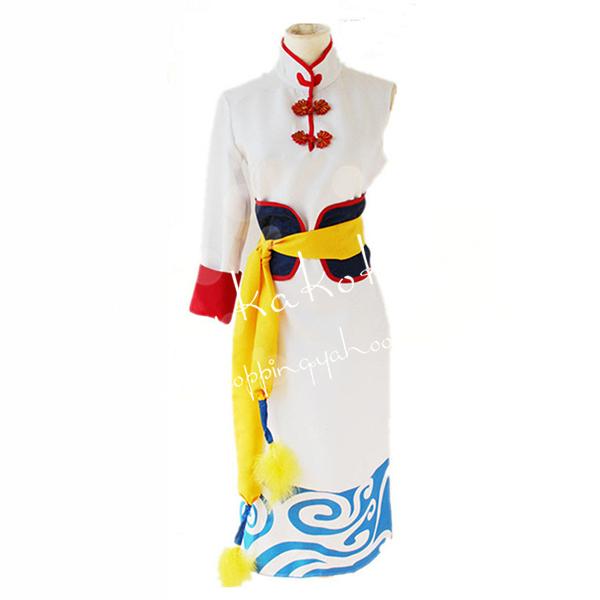 銀魂風 ぎんたま 未来神楽 劇場版 完結篇 万事屋 歌舞伎町 神楽チャイナドレス  コスプレ衣装ウィ...