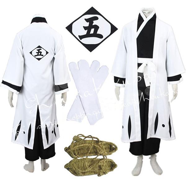 子供 大人ブリーチ BLEACH 風 藍染惣右介 五番隊隊長 コスプレ衣装ウィッグcos靴 cosp...