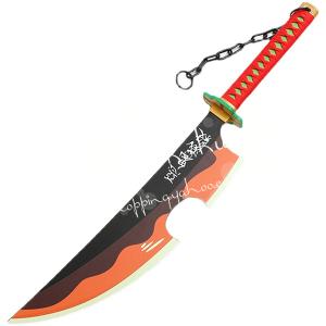 武器 コスプレ道具 木製刀 鬼滅の刃 風 きめ...の詳細画像1