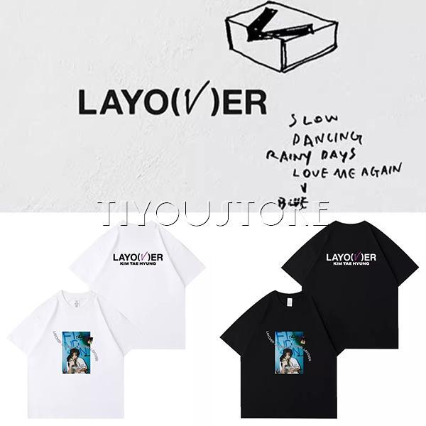 【送料無料】2023新品 BTS(防弾少年団) V Layover 韓流グッズ 半袖 Tシャツ 春夏...