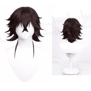 文豪ストレイドッグス風 末广鉄腸  ウィッグ WIG 耐熱 cosplay ハロウィン仮装 変装 コスチューム｜shoukakokusai