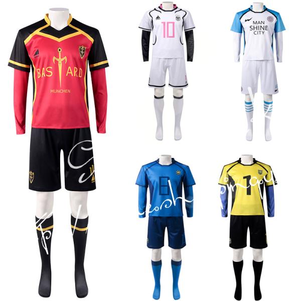 ブルーロック Blue Lock 風伊右衛門送人千切豹馬成早朝日我牙丸吟サッカージャージー コスプレ...