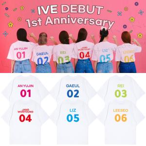 IVE 1周年 風 Tシャツ 大人気 応援服 打歌服 男女兼用 カジュアルウェア ペアルック｜shoukakokusai