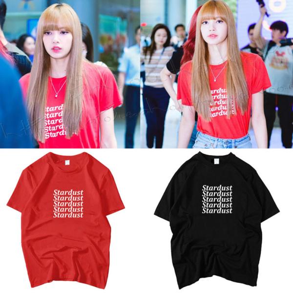 2023新品 BLACKPINK  風 Lisa 周辺 半袖 Tシャツ大人気  応援服 打歌服 男女...