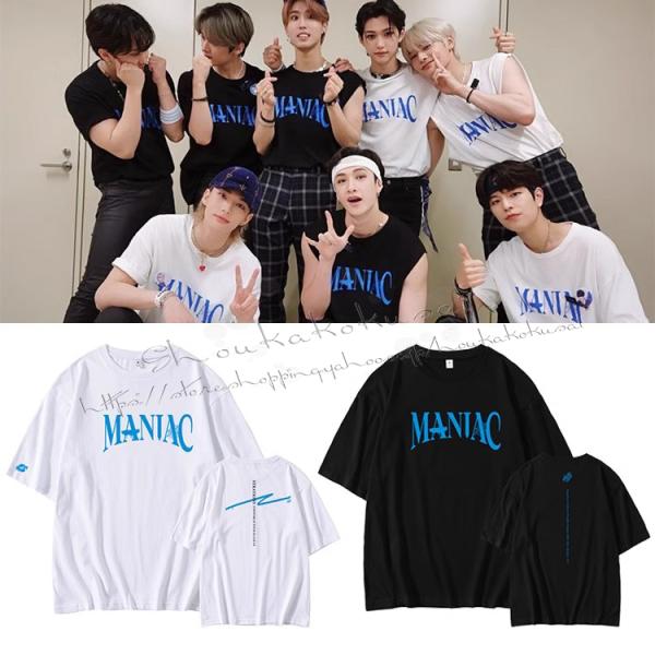 2023新品 StrayKids 風 MANIAC周辺 韓流 半袖 Tシャツ 潮流グッズ 応援服 打...