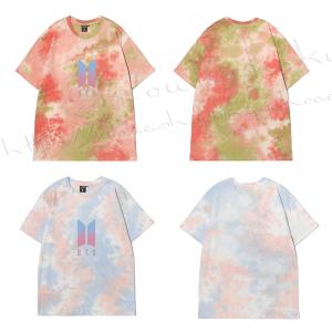 2023新品  BTS(防弾少年団) 風 韓流半袖 Tシャツ 潮流グッズ 周辺 グッズ カジュアルウェア ペアルック大人気 応援服 打歌服｜shoukakokusai