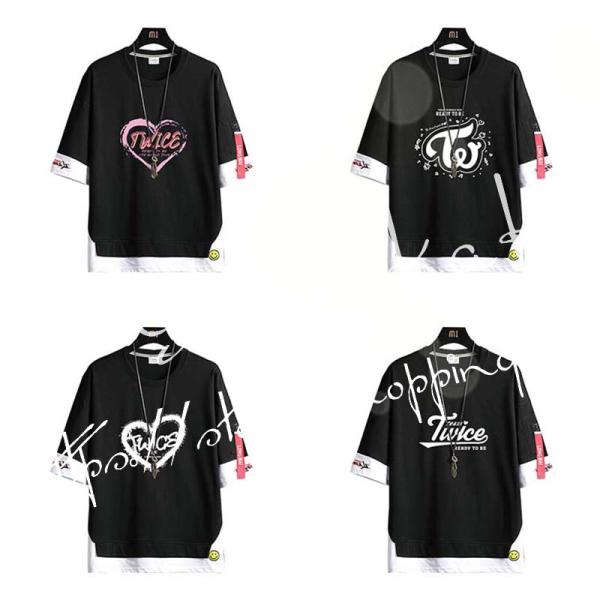 【送料無料】2023新品 TWICE 風 周辺 韓流 上着 Tシャツ 半袖 潮流グッズ グッズ カジ...