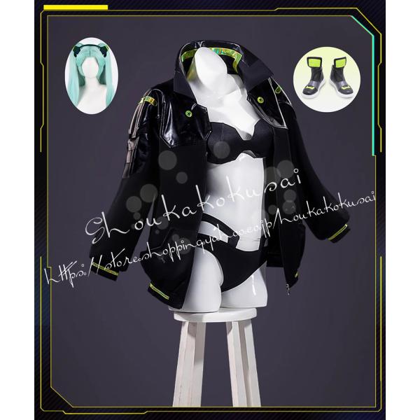 サイバーパンクエッジランナーズ 風 レベッカ Rebecca コスプレ衣装 ウィッグ cos靴 co...