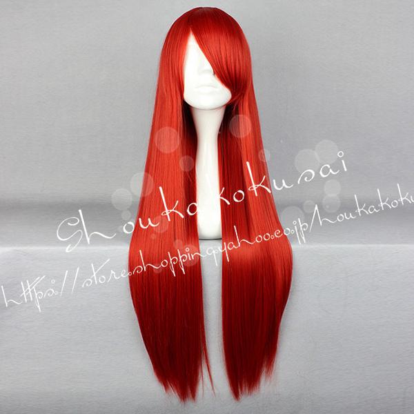 コスプレウィッグ FAIRY TAIL フェアリーテイル風 エルザ スカーレット かつら WIG 耐...
