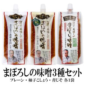 【3種セット】万能みそだれ-つけて美味しい-まぼろしの味噌3種セット 送料無料 化学調味料不使用 みそだれ 現代の名工｜shoukitei