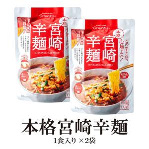 ラーメン 本格宮崎辛麺 2食 スープ付 送料無...の詳細画像1