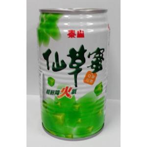 横浜中華街　泰山　仙草蜜（仙草ぜリー入り）飲み物、 330g（缶）、清火飲料、台湾では、薬膳清涼飲料水として、よく飲みます♪｜shoukoushu