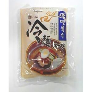 韓国食品　冷麺　Borichon ボリ冷麺スープ（濃い味）　300g、韓国本場の冷麺を味わえる♪