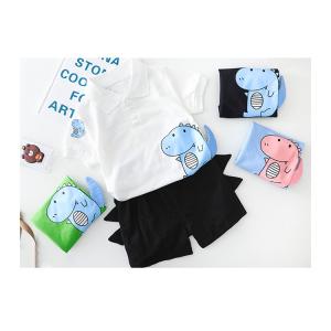 恐竜 キャラクター イラスト ポロシャツ 夏 夏服 半袖 ジーパン デニム 上下セット ２点セット ...