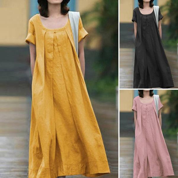 レディース　ロングTシャツ　ワンピース　チュニック　Vネック　春夏ゆったり　オシャレ 30代 40代...