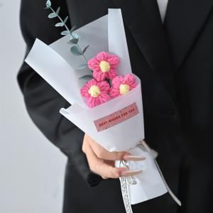 枯れない花 母の日 ニットブーケ 手作り花 ニット フラワー かぎ針編み