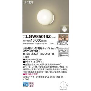 LGW85016Z エクステリアライト パナソニック 照明器具 バスライト
