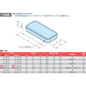CS100N-W ポータブルプラスチックケースの詳細画像5