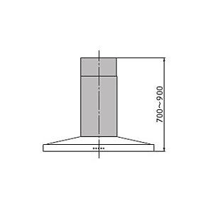 DCA-580FWAJ ベッタ用ダクトカバー 700〜900mm対応 フロストホワイト Arietta_直送品1_（アリエッタ）_lt｜shoumei