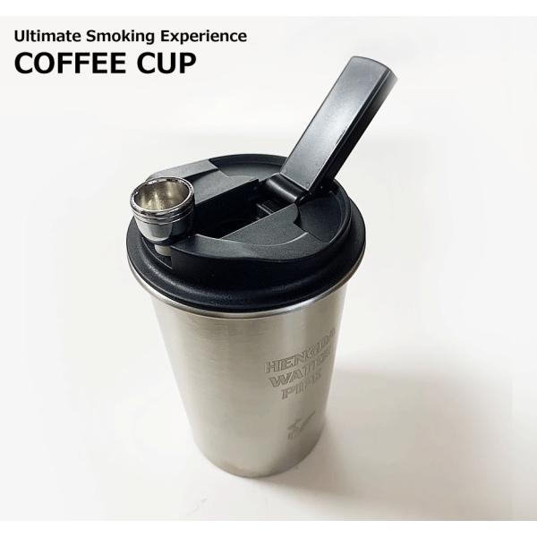 [日本初上陸] COFFEE CUP 絶対コーヒーカップでしょ？というボング　シルバー　ボング/水パ...