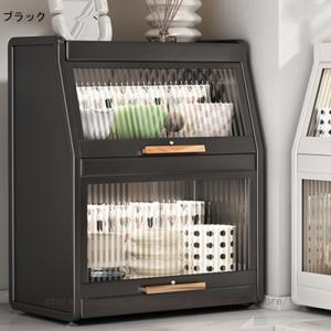 卓上食器棚 木目調 大容量 小型 アンティーク...の詳細画像2