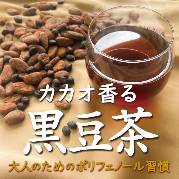 カカオ香る黒豆茶 黒豆茶 カカオ お茶 ティー  健康茶 ポリフェノール  ノンカフェイン 2.4ｇ...