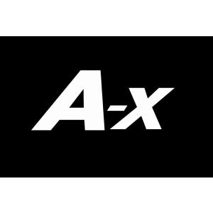 A-xロゴステッカー（切り抜き）白　9cm｜showa-garage