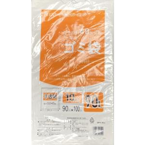 再生原料40％使用　90Lゴミ袋 業務用 安い　【0.045ｍｍ厚 90L （半透明）】900ｘ1000ｃｍ  10枚入りｘ30冊　｜showa-shokai