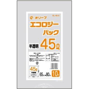 ジャパックス（JAPACK'S） 業務用 ゴミ袋 45l 透明 P-43 45L 600枚入 1