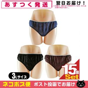 ペーパーショーツ 3L x 15枚 全3色 使い捨て パンツ