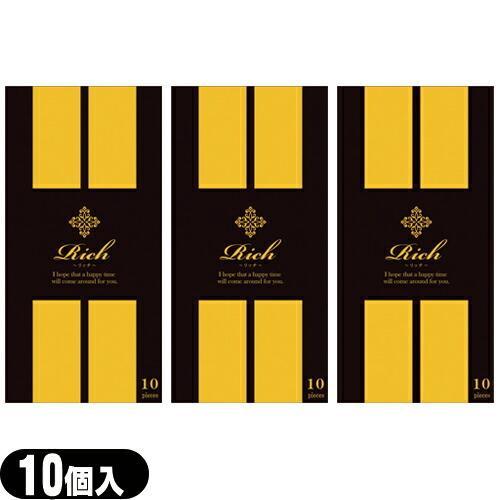 避妊用コンドーム ジャパンメディカル Rich(リッチ)コンドーム Mサイズ (10個入)x3個セッ...