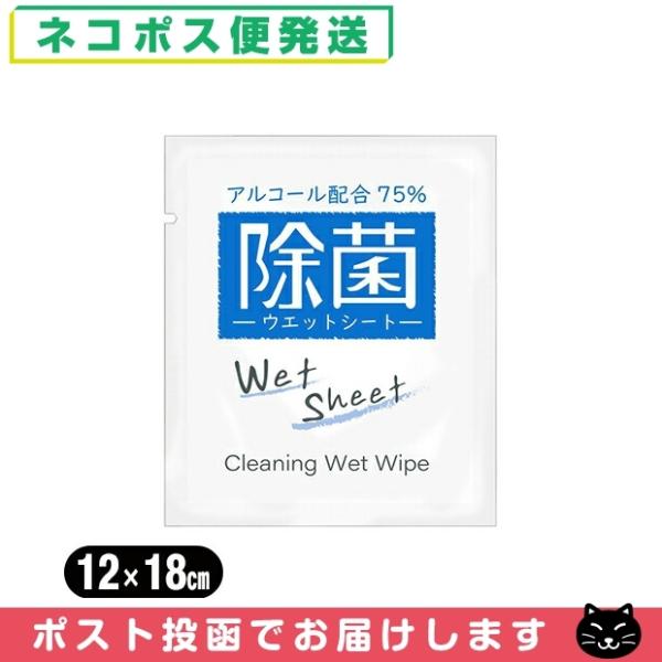 ホテルアメニティ 業務用使い捨てアルコール配合ウェットシート(おてふき) 「ネコポス送料無料」