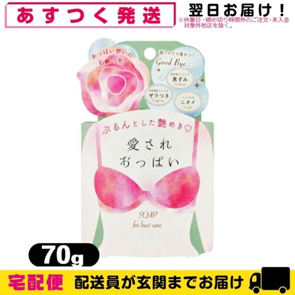 女の子のための石けん ペリカン石鹸 愛されおっぱい バストケアソープ 70g