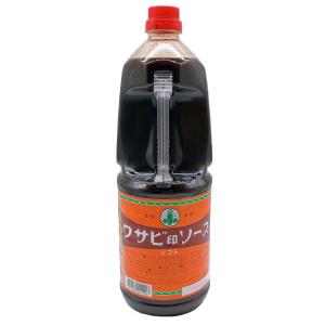 鈴勝 ワサビ印 ソフト 中濃ソース 1.8L 業務用