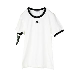 Courreges クレージュ ホワイトバックル Tシャツ 124JTS117JS0070 イタリア正規品 新品｜セレクトショップSHOWCASE 芦屋
