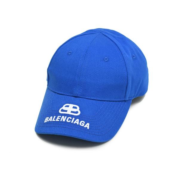 BALENCIAGA バレンシアガ ブルーロゴキャップ 帽子 イタリア正規品 577548 310B...