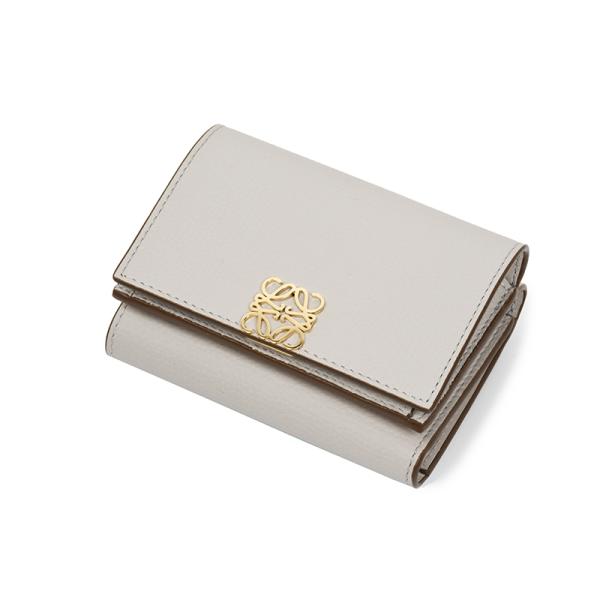 LOEWE ロエベ アナグラム　ライトゴースト トライフォールド ウォレット 三つ折り財布 イタリア...