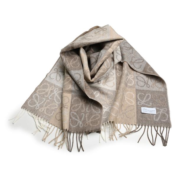 LOEWE ロエベ アナグラム スカーフ マフラー カシミヤ混 F810487 2112 新品 並行...