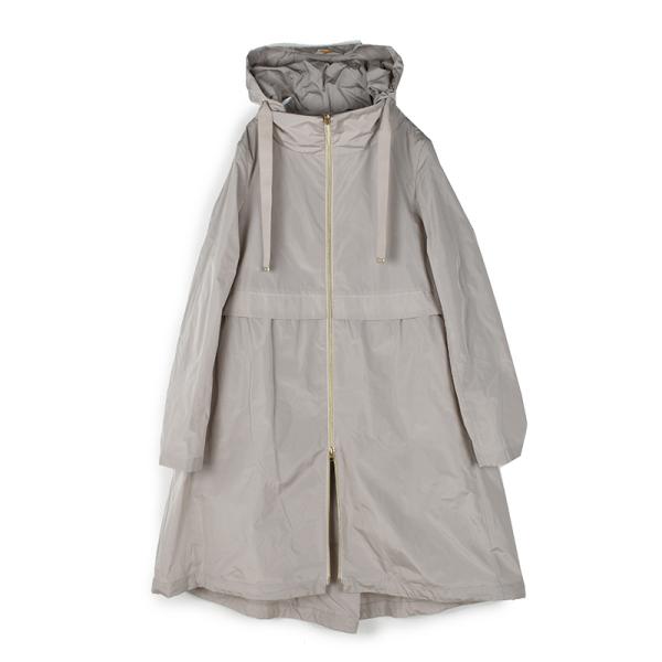 HERNO ヘルノ レディース フーデットロングコート  ジャケット スプリングコート Aライン イ...