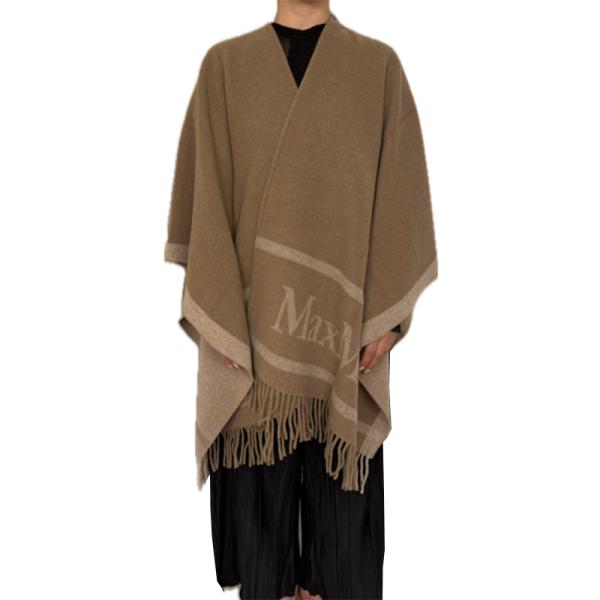 Max Mara マックスマーラ ヒルデ ケープ ポンチョ HILDE 002 ショール フリンジ ...