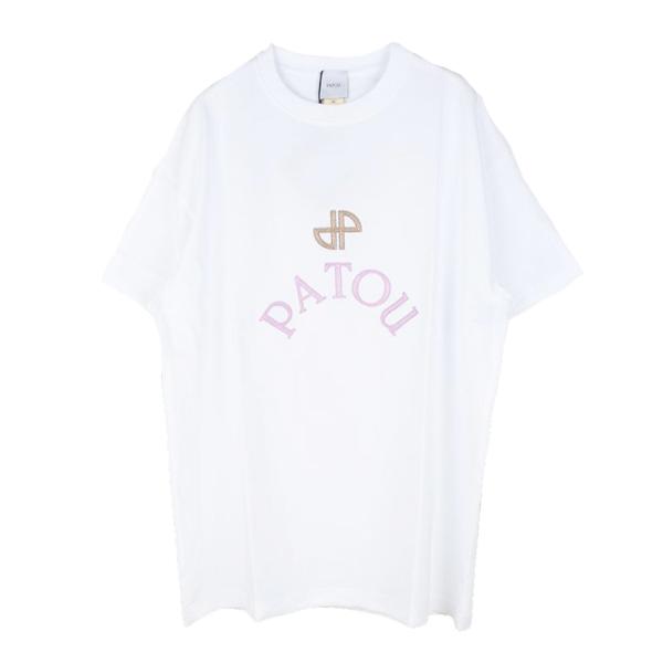 PATOU パトゥ パトウ ロゴ ホワイト半袖Tシャツ JE2059990 001W イタリア正規品...