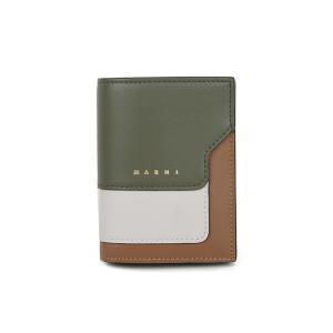 MARNI レディース二つ折り財布(バッグ、小物素材:本革、レザー)の MARNI レディース二つ折り財布(バッグ、小物素材:本革、レザー)の