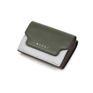 訳あり商品　MARNI マルニ レディース 三つ折りミニ財布 イタリア正規品 PFMOW02U23 LV589 Z473N 新品