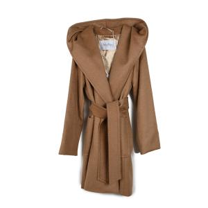 2021AW□マックスマーラマニュエラアイコンコート□キャメル100％□48