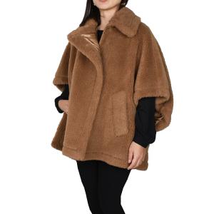 マックスマーラ　コート　ポンチョ　ファー　ブラウン　38 2023-24秋冬】Max Mara(マックスマーラ)の「ポンチョ・ケープ